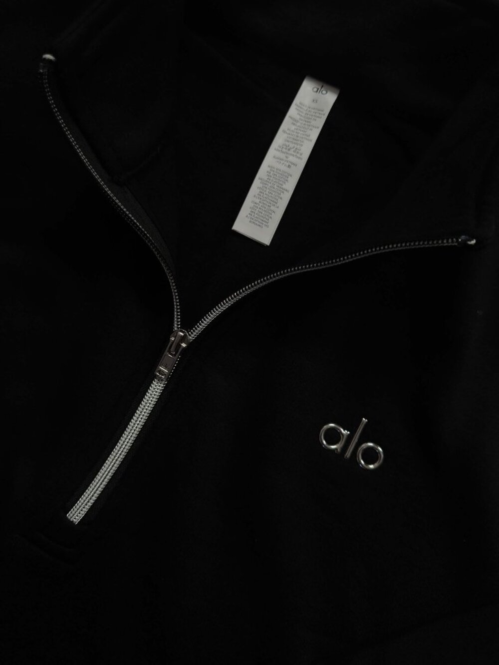 ALO Yoga Accolade Black 1/4 Zip Pullover Sweatshirt - NWT - Picture 3 of 7